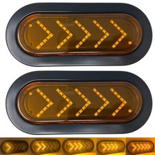 6 Inch Amber LED Sequential Turn Signal Oval Amber LED Tail Light picture