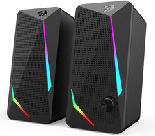 GS510 RGB Desktop Speakers, 2.0 Channel PC Computer Speaker with 4 Colorful LED picture