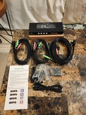 CKLau-64HUA 4Port HDMI KVM switch/ cables - OPEN BOX picture