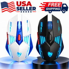 Tri Mode Gaming Mouse RGB 12800 DPI 1000Hz Wired USB 2.4G Bluetooth Macro White picture