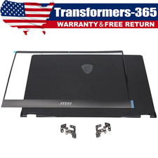 Black LCD Rear Lid Bezel Hinges for MSI GE66 Vector GP66 MS-1541 MS-1542 MS-1543 picture