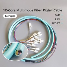 Wholesale OM3 Multimode Fiber Optic Pigtail LC/UPC 1/3/5pcs 12Colors  1.5M 0.9mm picture