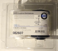 HID Fargo 082607 PolyGuard Laminate 0.6mil Half Patch Mag Stripe DTC4500 HDP5000 picture