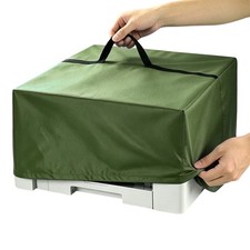 2Pcs Printer Dust Cover Case Waterproof Oxford Fabric 18x15x8in Universal Green picture