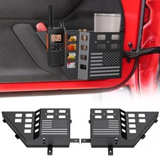 Upgraded Metal Front Door Pocket Storage Box for Jeep Wrangler JK JKU 2018 20... picture