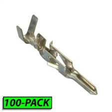 MOLEX Mini-Fit Jr. Male Crimp Terminal, 5558T, For 18, 20, 22, 24 AWG - 100 PACK picture