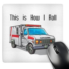 3dRose, This How I Roll Ambulance EMT Design, Mouse Pad picture