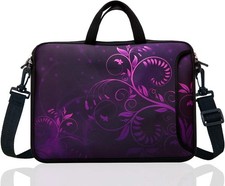 17.3-Inch to 17-Inch Neoprene Messenger Bag Case Sleeve for Acer Laptop, Flower picture