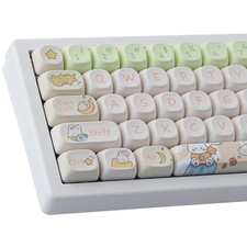 143 Keys PBT Custom Keycaps Rabbit Cute MOA Profile Cherry Gateron MX Switch picture