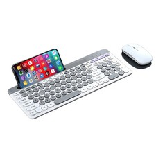 Guiheng Slim Wireless Gold Keyboard & Mouse Combo (3 Bluetooth + 1 RF Mode) picture