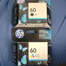 2 HP 60 Genuine Original Inkjet Ink Cartridges Black & Tri-Color picture