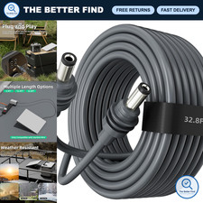 32.8FT DC Power Cable Replacement for Mini Satellite Dish, High-Quality, Durable picture