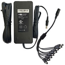 UL DC 12V 5A Power Supply Adapter CCTV Security Camera DVR + 8 Split Zmodo Q-See picture