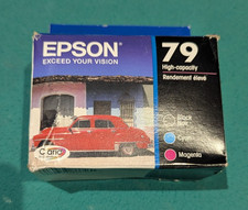 Epson 79 High-Capacity Black/Cyan/Magenta Ink Cartridges T079920 EXP 07/2024 picture