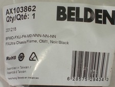 BELDEN AX103862 FIBER OPTIC MODULAR CONNECTOR 6 BLANKS ULTRA FRAME NEW picture