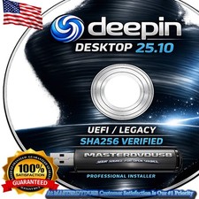 Deepin Desktop 25.10 Bootable DVD Installer | UEFI Legacy | 64-Bit | Linux OS picture