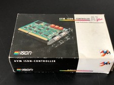 Vintage AVM ISDN-Controller A1 Plus 16-Bit ISA Card Boxed Retro Computing Tech picture