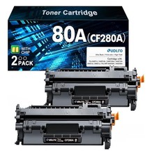 2 Pack CF280A Toner Compatible with HP 80A LaserJet Pro 400 M401dn M401n M425dn picture