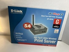 D-Link DP-G310 Wireless Print Server AirPlus G USB 54Mbps 802.11g New Open Box picture