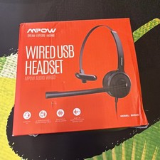 MPow Wired USB Headset MPow Audio Wired. NEW. picture