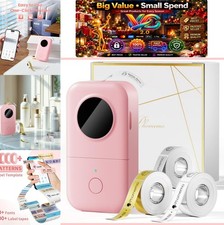 D30 Portable Thermal Label Maker Bluetooth Mini Printer with 3 Tapes picture
