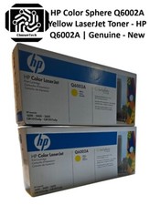 HP Color Sphere Q6002A Yellow LaserJet Toner - HP Q6002A | Genuine - New picture