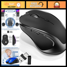 Bluetooth Wireless Mouse for MacBook, iPad, Laptop - Jiggler Feature, Ergonomic picture