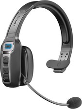 LEVN Bluetooth Headset with Microphone AI Noise Cancelling Trucker Headset picture