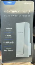 NETGEAR Nighthawk EXS27 WiFi 7 Dual-Band Extender 5 Gbps 2.5G RJ-45 White picture