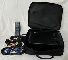 VIVITEK D825MS DLP Projector With Case, Remote, Cables Preowned Tested Works picture