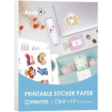 Lot A-SUB Printable Vinyl Sticker Paper Glossy or Matte White / Clear Waterproof picture