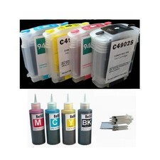 4 pre-filled refillable ink cartridge kit for hp 940 940XL hp 8000 8500 plus ink picture