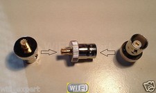 GOLD PLATED MCX MALE TO BNC FEMALE CONNECTOR ADAPTER COAX CABLE ANTENNA USA picture