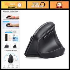 Ergonomic Wireless Mouse - Bluetooth & 2.4G, Quiet Clicks, Comfortable Design picture