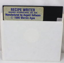 Vintage Software Computer Game TI99/4A 32K Disk Asgard Recipe Writer Warren Agee picture