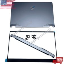 For MSI GE76 Raider 10SGS SFS MS-17K1 Top Back Cover+Bezel+Hinge Cover Gray Blue picture