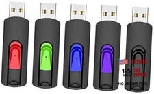 5 Pack 64GB USB Flash Drive, USB 2.0 Memory Stick 64GB-2.0-5 Pack Mixed Colors picture