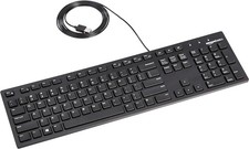 Amazon Basics Wired Keyboard – Full-Size QWERTY, USB, Black picture