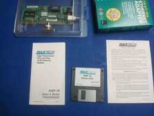 NE2000 ISA Ethernet NEW with diskette 10BT RJ45 10B2 BNC COAX MaxTech NXP-16BT/A picture