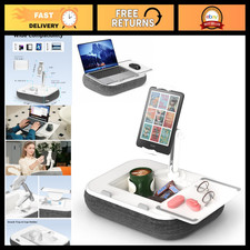 Adjustable Tablet Pillow Stand & Laptop Lap Desk with Mouse Pad, 360° Arm, Snack picture