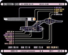 USS  Enterprise NCC-1701 Computer / Laptop Mouse Pad picture