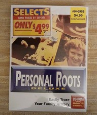 Personal Roots Deluxe PC CD-ROM Easily Trace Family History Expert Software NEW picture