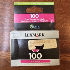 Lexmark 100 Black Ink Cartridge Which Utilizes Vizix Print Technology. READ BIO picture