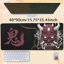 1pc HD Printed Pattern Mouse Pad, Mythical Mask Themed Trendy New Mouse Pad, X picture