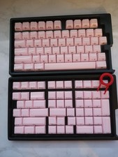 XVX Ice Cube Translucent Pink Keycaps Keyset for Mechanical Keyboard  picture