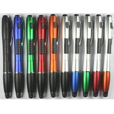 3X 3in1 Touch Screen Stylus Ballpoint Pen LED Flashlight IPad iPhone Tablet+Ink picture