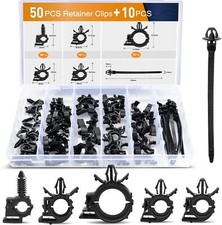 GOOACC 60Pcs Car Wire Loom Routing Clips Assortment - 6 Different Sizes Universa picture
