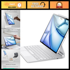 iPad Air 13/Pro 12.9 Inch Case with Keyboard, Magnetic Stand, Quick-Set Design picture