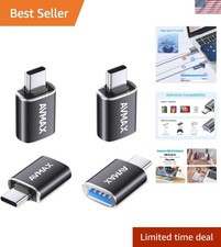 High-Speed USB 3.0 Type C Adapter 4-Pack - Connect All Your Devices Effortlessly picture