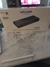 WAVLINK WL-UG69DK1 USB-C Ultra 5K Universal Docking Station Black  BRAND NEW IB picture